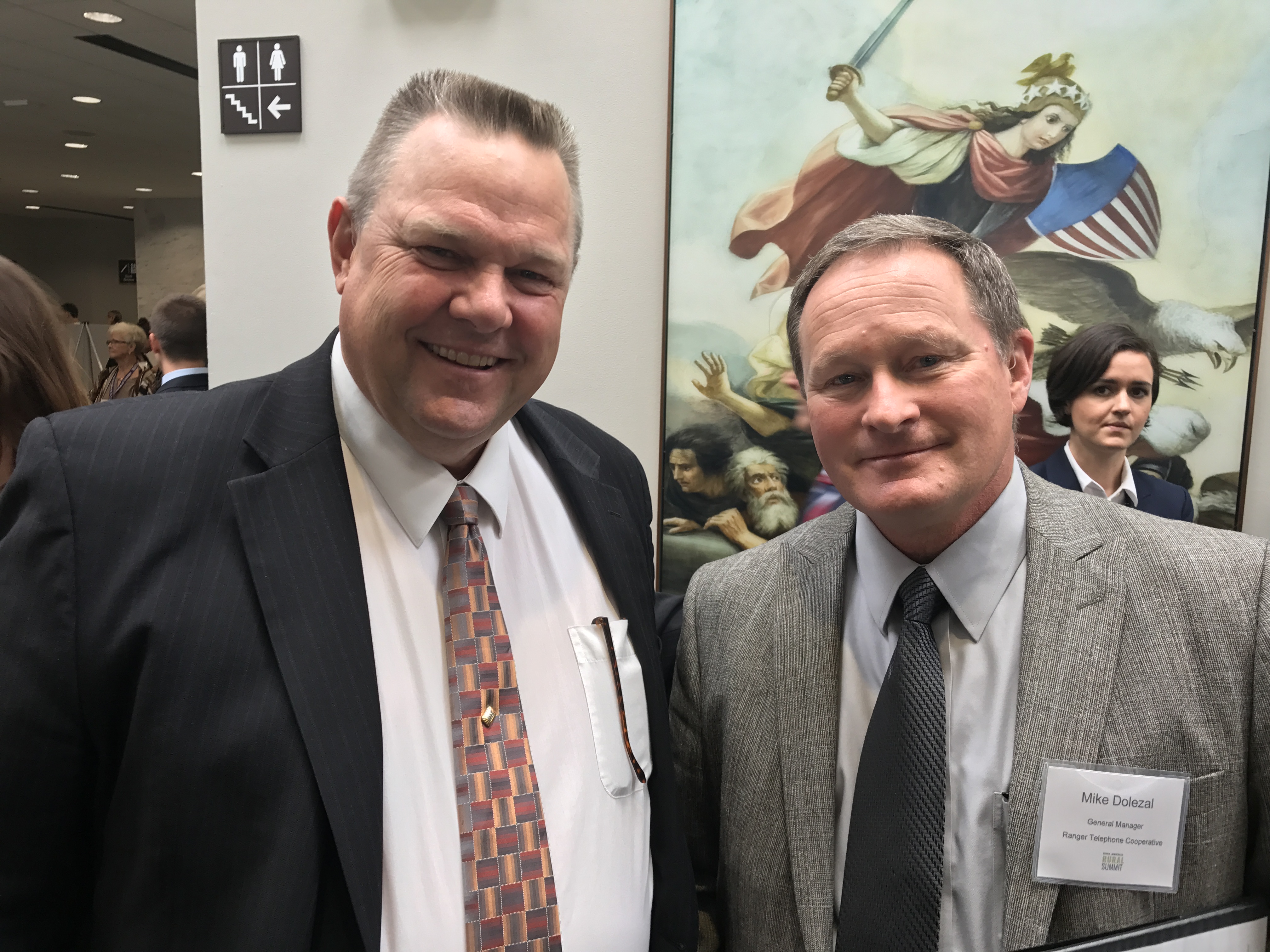 Senator Tester with NTCA member Mike Dolezal