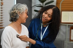 doctor with patient