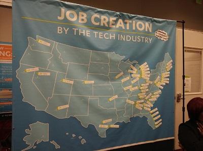 story of innovation- CES 2018- employment map