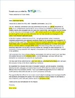 NTCA 2021 HR & Benefits Conference Justification Letter or Email