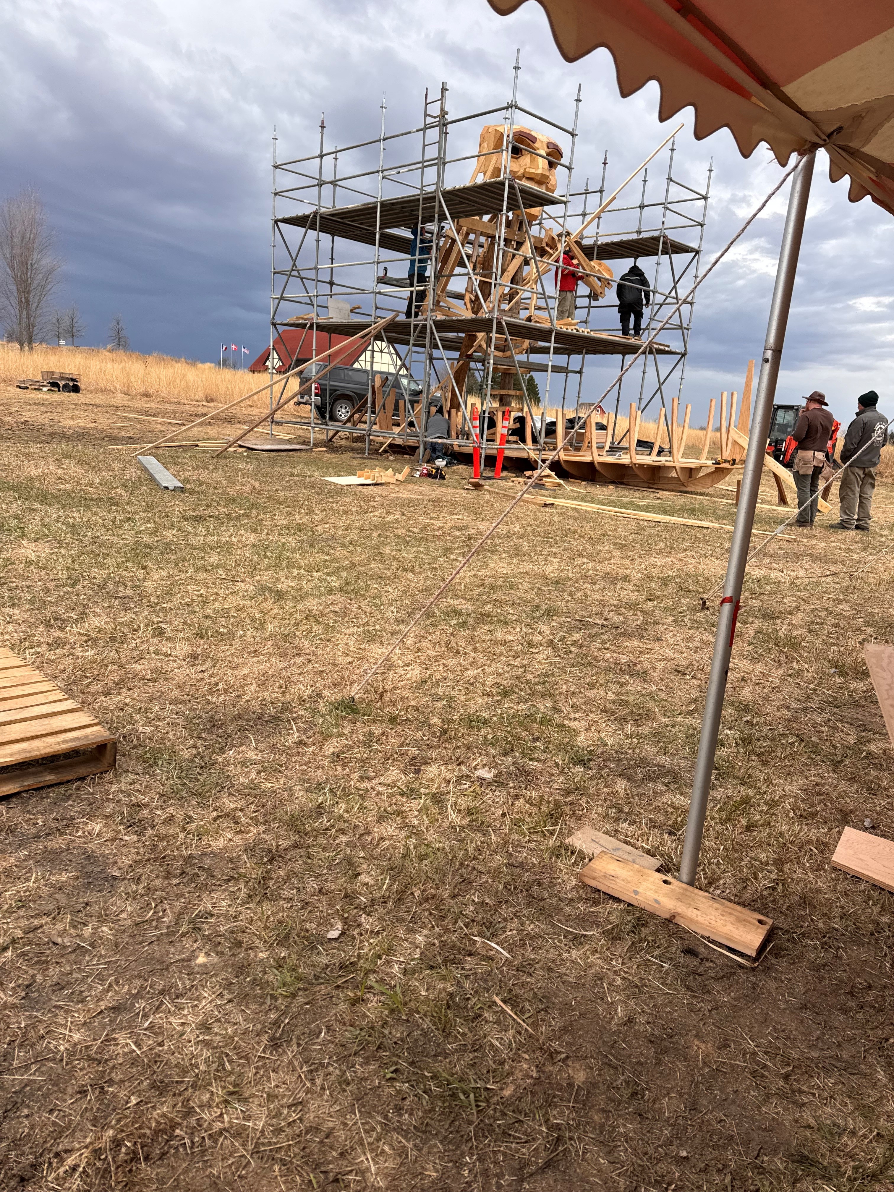 The wooden troll is coming to life!